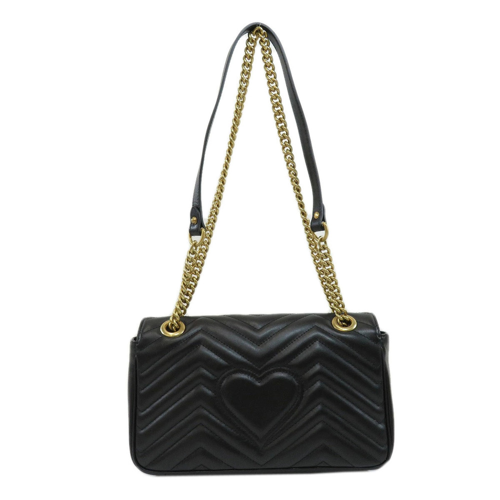 Gucci Bag Shoulder Marmont GG Leather Quilted